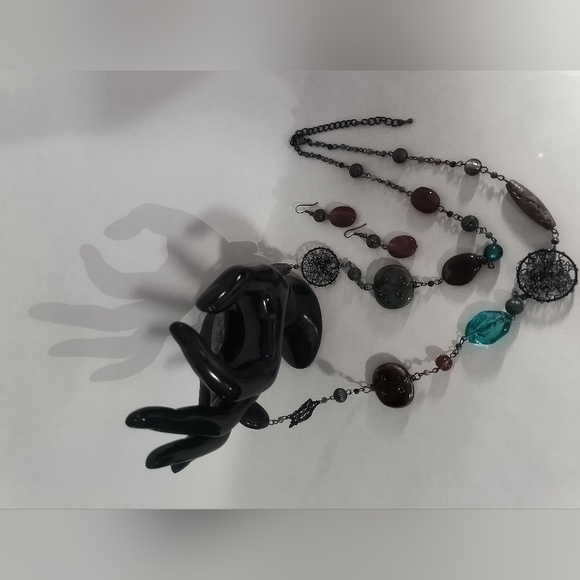 Boho Wire & Beads Jewelry Set - Picture 4 of 4